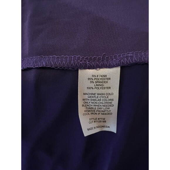 EnFocus Studio Purple One Shoulder Empire Waist Dress  Size 6  NWT  Formal - Picture 7 of 7